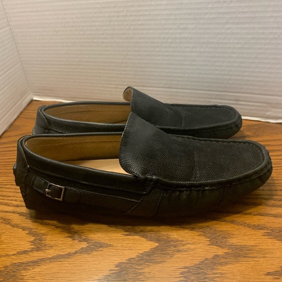 Bruno Marc Black Slip-On Loafers men’s size 7 Comfort Technology - Picture 1 of 9